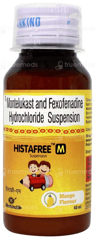 Histafree M Mango Flavour Suspension 60ml - Uses, Side Effects, Dosage ...