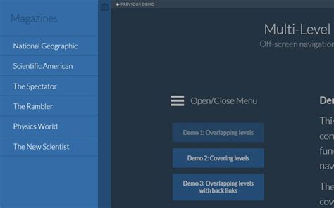 Image result for jQuery Menu Examples