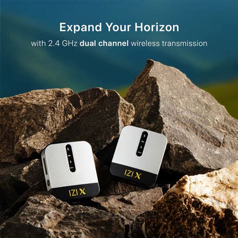 IZI X Dual Channel Wireless Microphone 360° Omnidirectional, 120M Rang ...