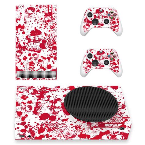 Blood Drops decal skin sticker for Xbox Series S console with controllers