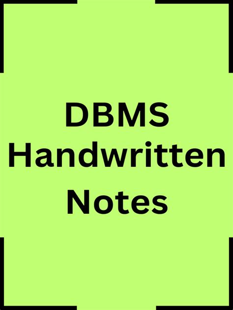 Image result for Write On Short Note DBMS