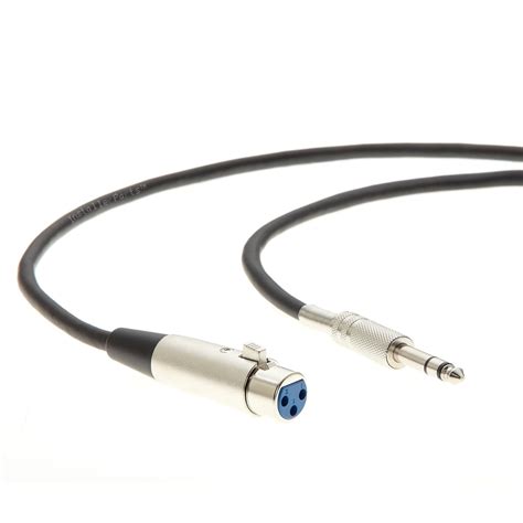 InstallerParts 100Ft XLR 3P Female to 1/4 Stereo Microphone Cable ...