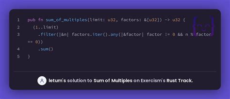 letum's solution for Sum of Multiples in Rust on Exercism