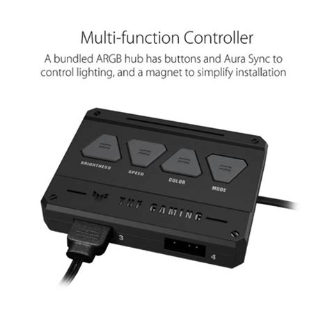 Asus TUF Gaming TF120 ARGB Black | Triple Pack Cabinet Fan