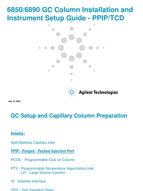 Image result for GC Column Installation Guide