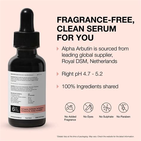 Buy MINIMALIST ALPHA ARBUTIN 2% SERUM FOR PIGMENTATION, BLEMISHES, DARK ...