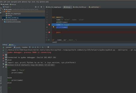 PyCharm Debugger 的图像结果