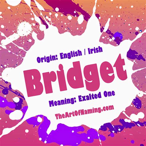 The Art of Naming: Bridget