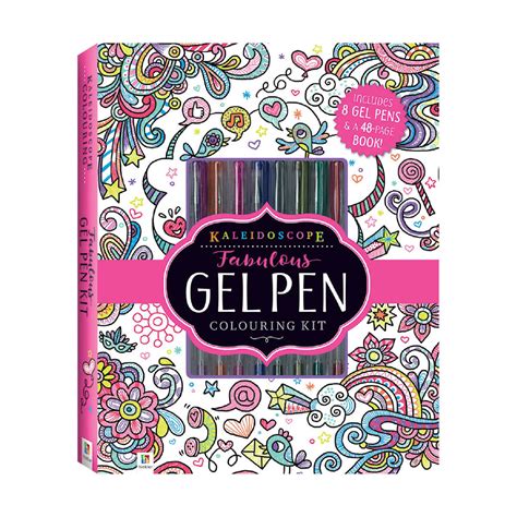 Kaleidoscope Fabulous Gel Pen Colouring Kit - Book | Kmart