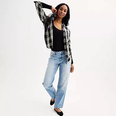 Juniors' SO® Corset Stitch Sweater Bodysuit