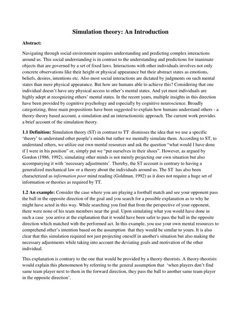 Simulation Theory 的图像结果