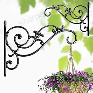 Sharpex Wall Mounted Metal Bracket | Decorative Wall Hook Plant Hanger ...