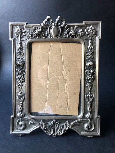 Vintage Victorian Style Picture Frame/ Pewter Metal/ Silver | Etsy ...