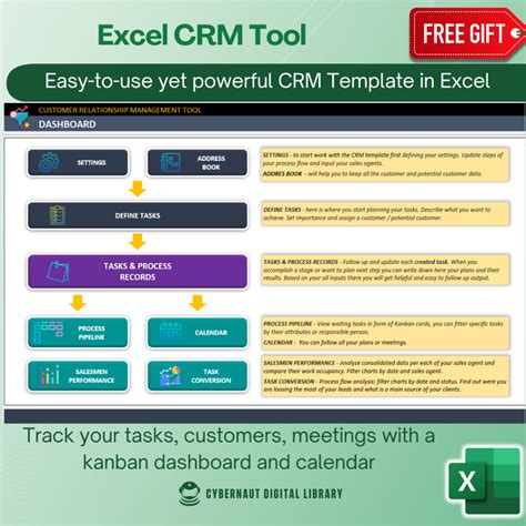 Excel Template - CRM Customer Relationship Management Tool (Free 12-in ...