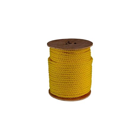 Buy GWP 3/8 x 600' 3 Strand Yellow Polypropylene Rope (2,430 lbs ...