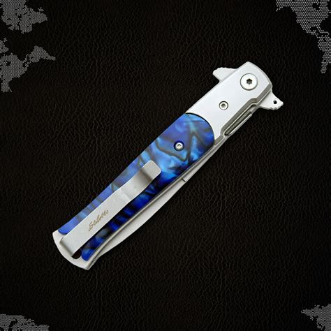 5" STILETTO STYLE // Pocket Knife // Pocket Clip - FH Knives Hunting ...