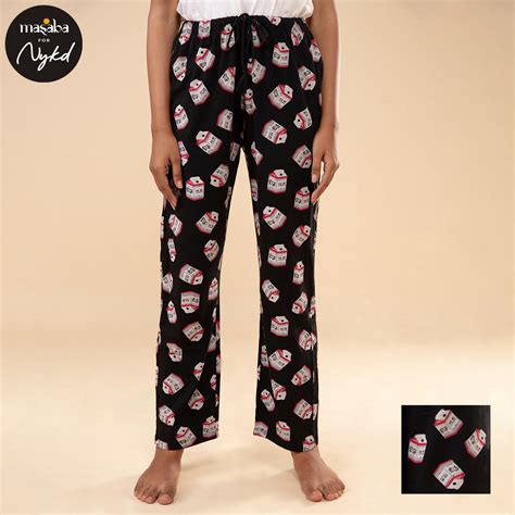 Masaba For Nykd Cotton Pajama-NYS080-Milky Way Black – Nykd by Nykaa