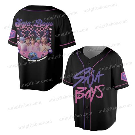 Kpop Demon Hunter Saja Boys Baseball Jersey, Saja Boys Fan Gifts, Kpop ...