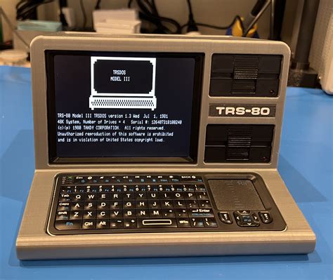 TRS-80 inspired 40% scale model. Raspberry Pi based emulator fits ...