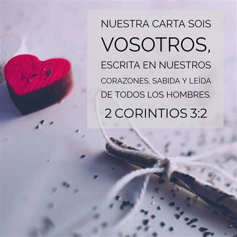 2 Corintios 3:2 - Cartas y Corazones