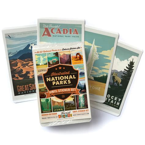 STICKERS: 63-Piece National Parks Set - Anderson Design Group