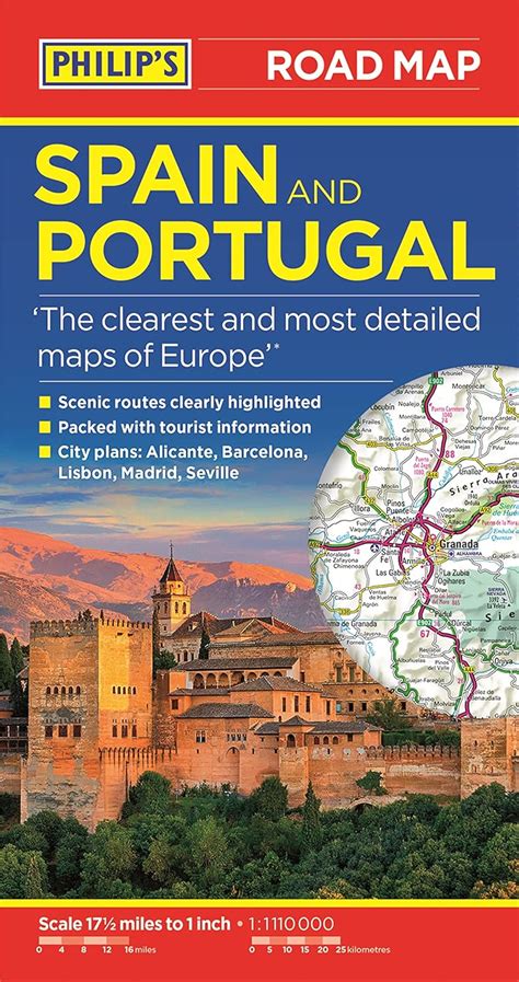 Philip's Spain and Portugal Road Map (Philip's Sheet Maps) : Philip's ...