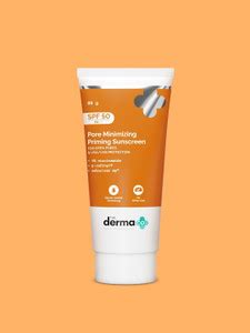 The Derma Co Sunscreen - SPF 50 PA+++ Pore Minimizing Priming Sunscreen ...