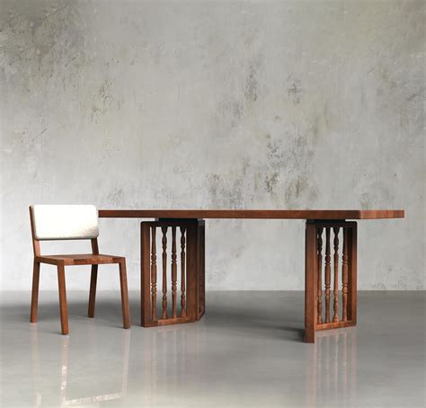 CORSICA DESIGNS | Vyut 6-Seater Dining Set | Hand-carved Wooden Table ...