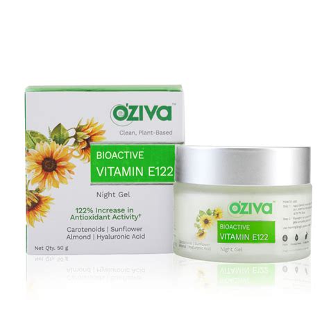 OZiva Bioactive Vitamin E122 Night Gel, 50 gm Price, Uses, Side Effects ...