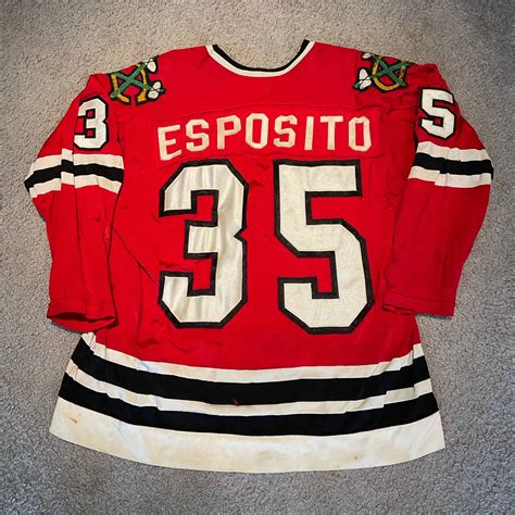 Chicago Blackhawks Tony Esposito | Byron's Hockeyland | Game Worn ...