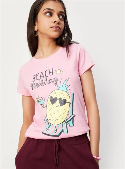 Buy Girls Graphic Printed Cotton T-shirt Online at just Rs. 229.0 ...