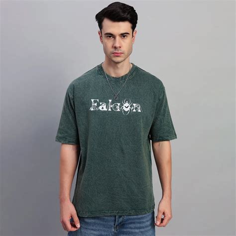 GREEN WEB ACID WASH T-SHIRT – Falcon Clothing