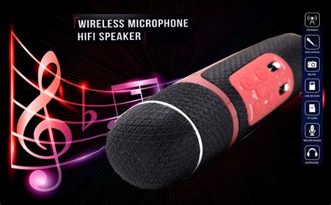 DZK 5W Karaoke Mic Comes with Bluetooth Supporting Speaker, mSD Card ...