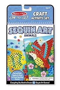 Buy Melissa & Doug On The Go Sequin Scenes Craft Activity Set: 500 ...