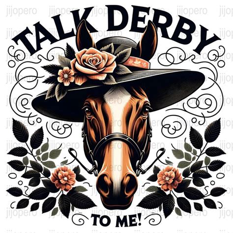 Talk Derby to Me PNG, Horse Racing Digital Art Download, Kentucky Derby ...