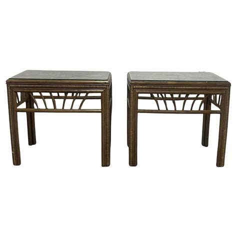 Rattan End Tables For Sale at 1stDibs