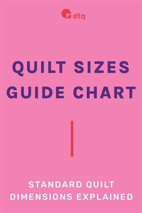 Quilt Sizes Chart Printable - Printable And Enjoyable Learning