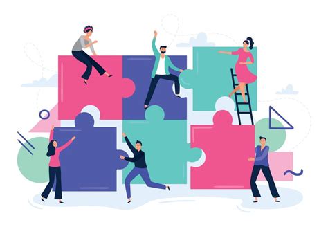 Puzzle Teamwork Vector 的图像结果