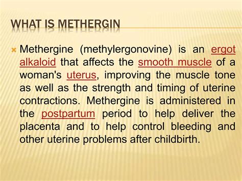 methergin and clomiphene citrate | PPTX