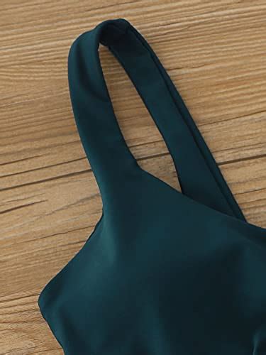 Buy Floerns Women's Bathing Suit Cut Out High Waist Knot Hem Monokini ...