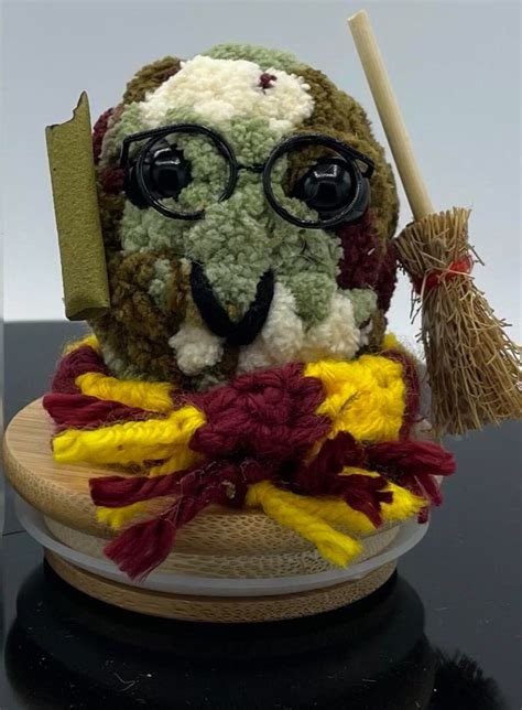 Adopt Harry Pot Head Weed Nugget Crochet Plushie Jar Emotional Support ...