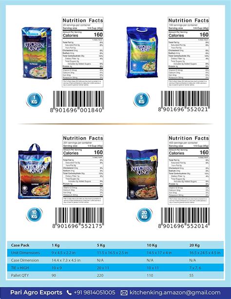 Buy Kitchen King Basmati “World's Longest Rice” - Doesn’t Stick After ...