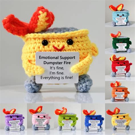 Emotional Support Dumpster Fire-various Colors Available,handmade ...
