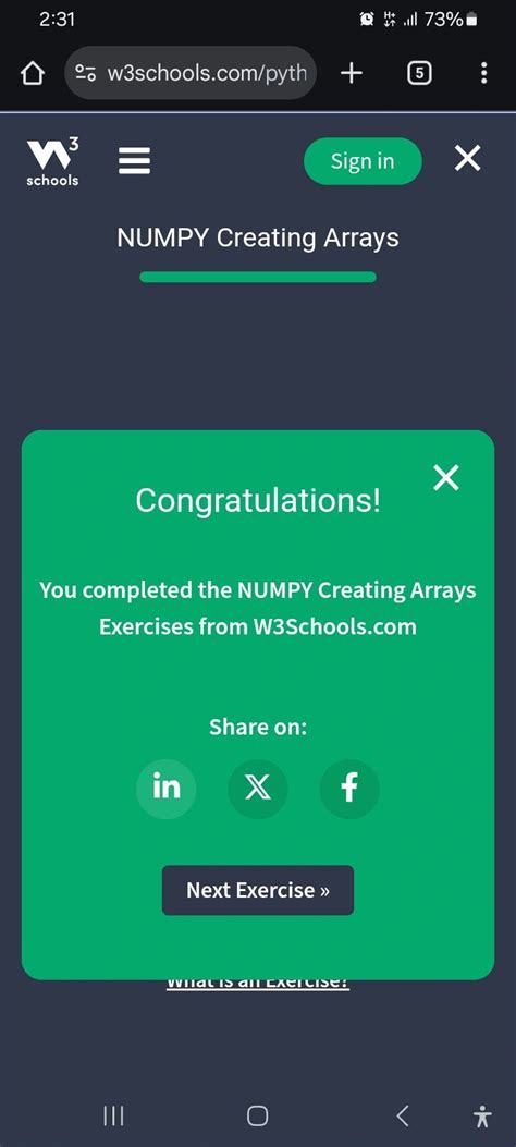 Image result for W3school.com CArray Exercise with Answer