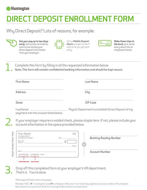 Free Direct Deposit Authorization Form (40) | PDF | Word