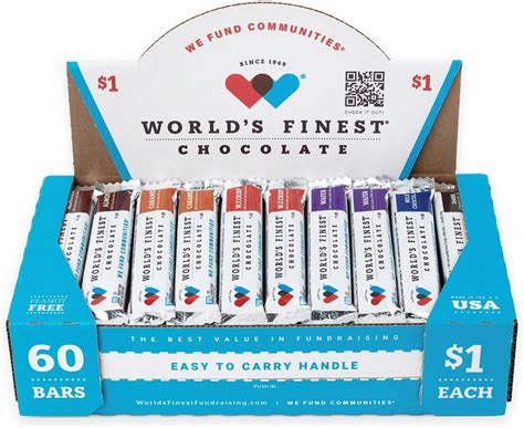 Amazon.com : World's Finest® Chocolate - 60 Candy Bar - Fundraising ...