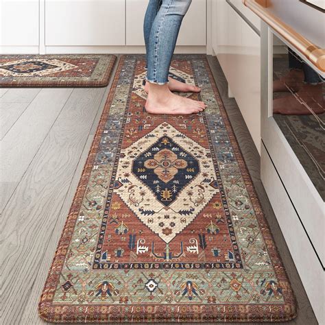 Amazon.com: KIMODE Anti Fatigue Kitchen Mats,Boho Vintage Kitchen Rugs ...