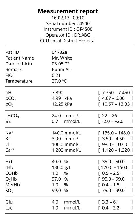 Normal Arterial Blood Gas Values Horse at Sandra Mcgregor blog