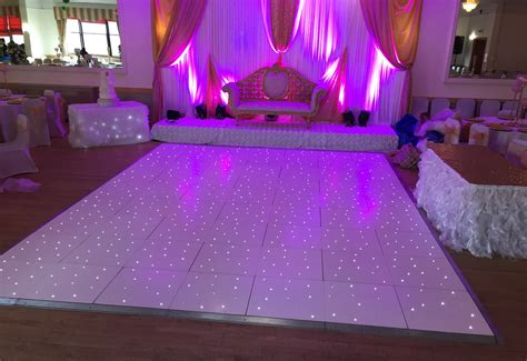 White LED dance floor hire | Dancefactors