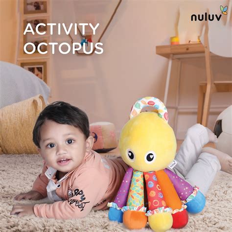 Nuluv Activity Soft Toy- Octopus | Available On The Mom Store